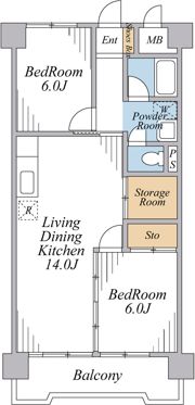 プレミアムフラット浦和仲町の間取り画像