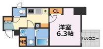 アクアプレイス江戸堀の間取り画像