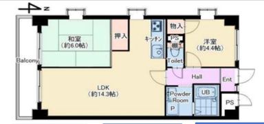 ピルティー本山の間取り画像