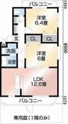 クレセント市坪の間取り画像