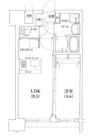 プレサンスKOBEアモーレの間取り画像