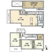 浜田山戸建の間取り画像