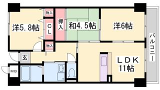エスペラール神戸の間取り画像