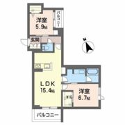 グランキューブ中井の間取り画像