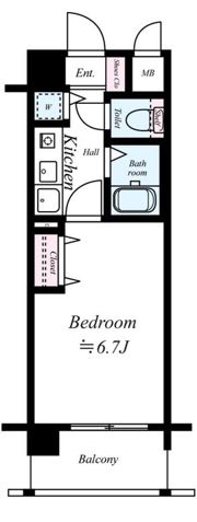 エイペックス天神橋Ⅰの間取り画像