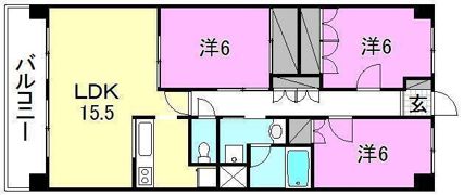 エヌウェル三愛の間取り画像