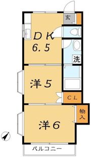ベルメゾン富浜の間取り画像