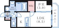 エスリードレジデンスグラン神戸三宮シティの間取り画像