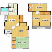 天川鈴木貸家の間取り画像