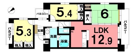 ナビタウン江南Ⅱ二番館の間取り画像