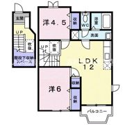 コーポリバーサイドⅡの間取り画像