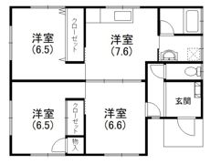 神ヶ谷貸家の間取り画像