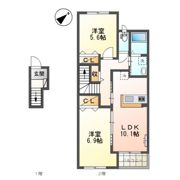 アジュール ブランの間取り画像