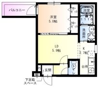 フジパレス吹田中の島公園Ⅵ番館の間取り画像