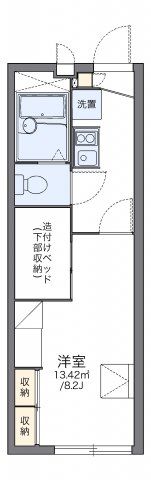 レオパレスノーサイド平田の間取り画像