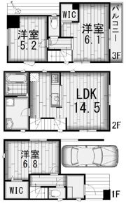 富岡東3戸建の間取り画像