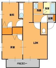 グリーンコートAの間取り画像