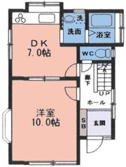 城山二丁目13 貸家の間取り画像