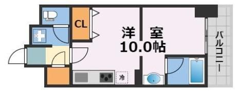 KDX堺筋本町レジデンスの間取り画像