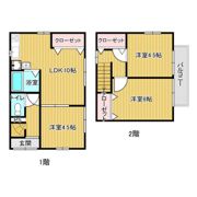 道徳新町9丁目貸家の間取り画像