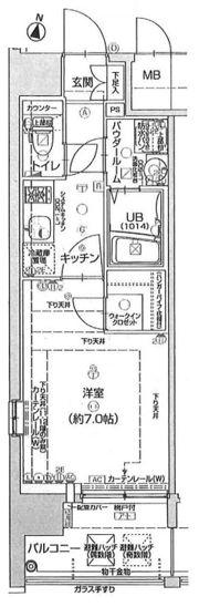 エスプレイス難波サウスゲートの間取り画像
