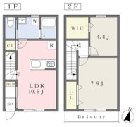 Enzo三町B棟の間取り画像