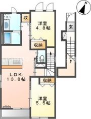 ヴァンルージュⅣの間取り画像