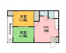 海田町田中マンションの間取り画像
