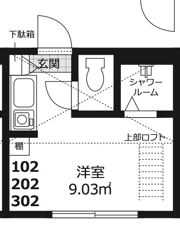 アヴァンティ高田馬場の間取り画像