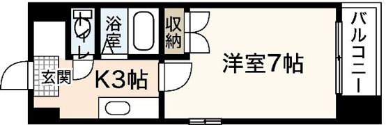 バオバブ白島の間取り画像