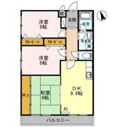 脇マンション塩焼の間取り画像