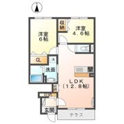コンフォート三里木A棟の間取り画像