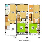 大枝南町貸家の間取り画像