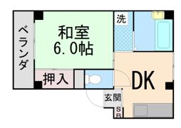 M．Fハイツ熊内の間取り画像