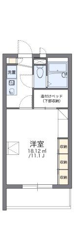 レオパレスゼスト西成田の間取り画像