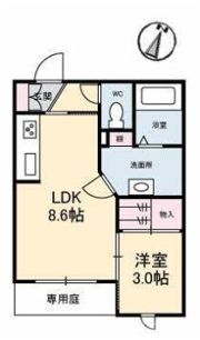 シャーメゾンWESTⅡの間取り画像