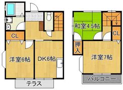 ヴィアンテ青葉台 B棟の間取り画像
