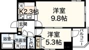 ウイング稲荷町の間取り画像