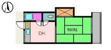 コーポ竹原の間取り画像