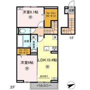 D-resena古川Ⅱの間取り画像