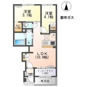 三ツ井新築アパートの間取り画像