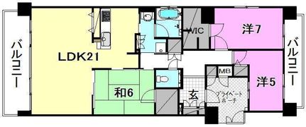 クレアホームズ松山三番町の間取り画像