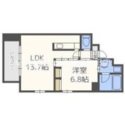 ベルフェリーク天満橋の間取り画像