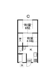 CASA坂脇の間取り画像