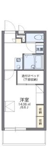 レオパレス森見公園の間取り画像
