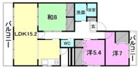プレジール道後の間取り画像