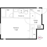 Villa2465（ヴィラ西六郷）の間取り画像