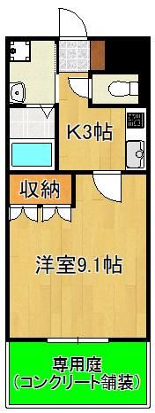 エバーラスティング輝B棟の間取り画像