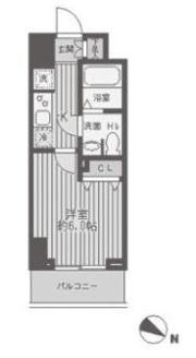 レジディア蒲田の間取り画像
