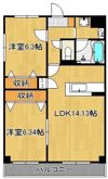 ニューガイア上石田の間取り画像